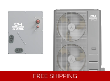 C&H 55K-Btu Cased Coil Mini Split AC X-TREME H-Heat Pump (-22°F) 16 SEER2/10 EER/8.5 HSPF